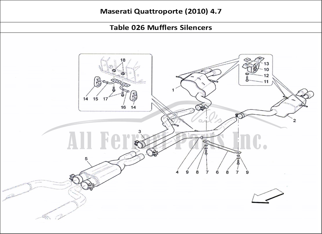 Ferrari Parts Maserati QTP. (2010) 4.7 Page 026 Silencers