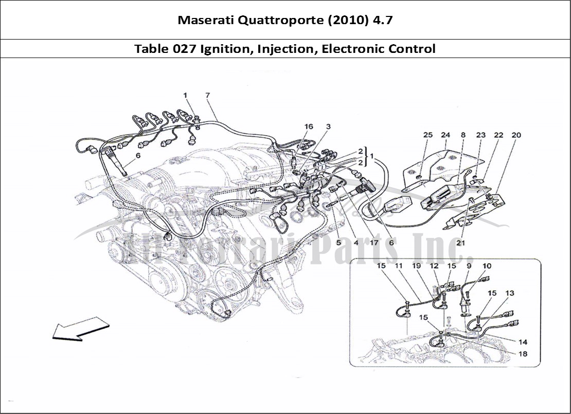 Ferrari Parts Maserati QTP. (2010) 4.7 Page 027 Electronic Control: Injec