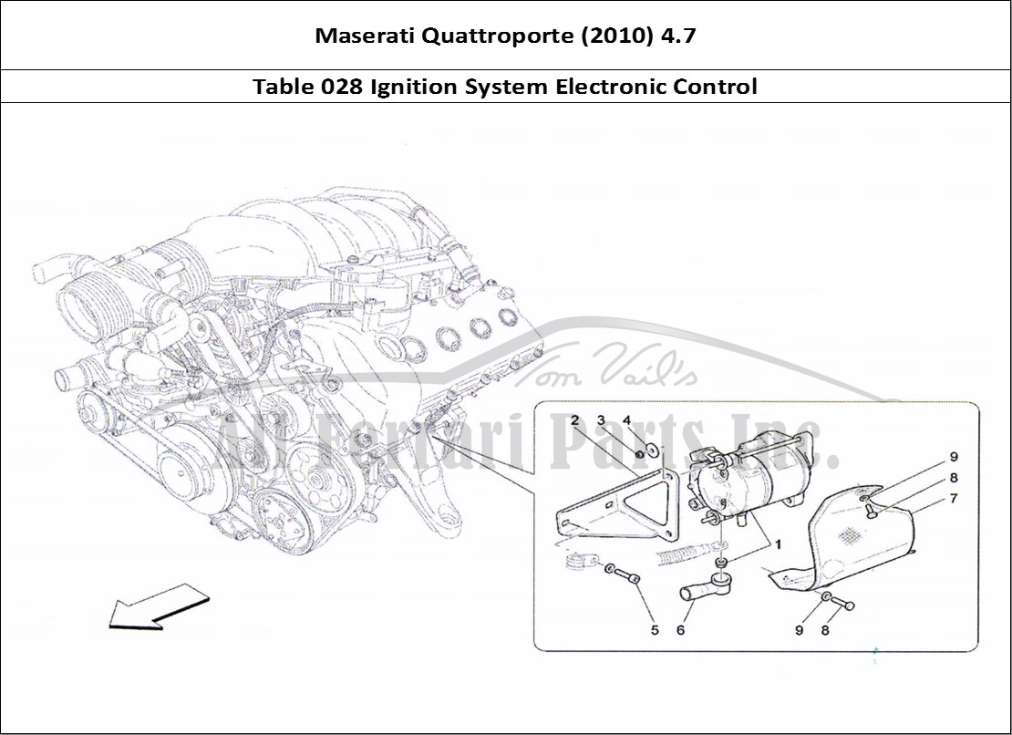 Ferrari Parts Maserati QTP. (2010) 4.7 Page 028 Electronic Control: Engin