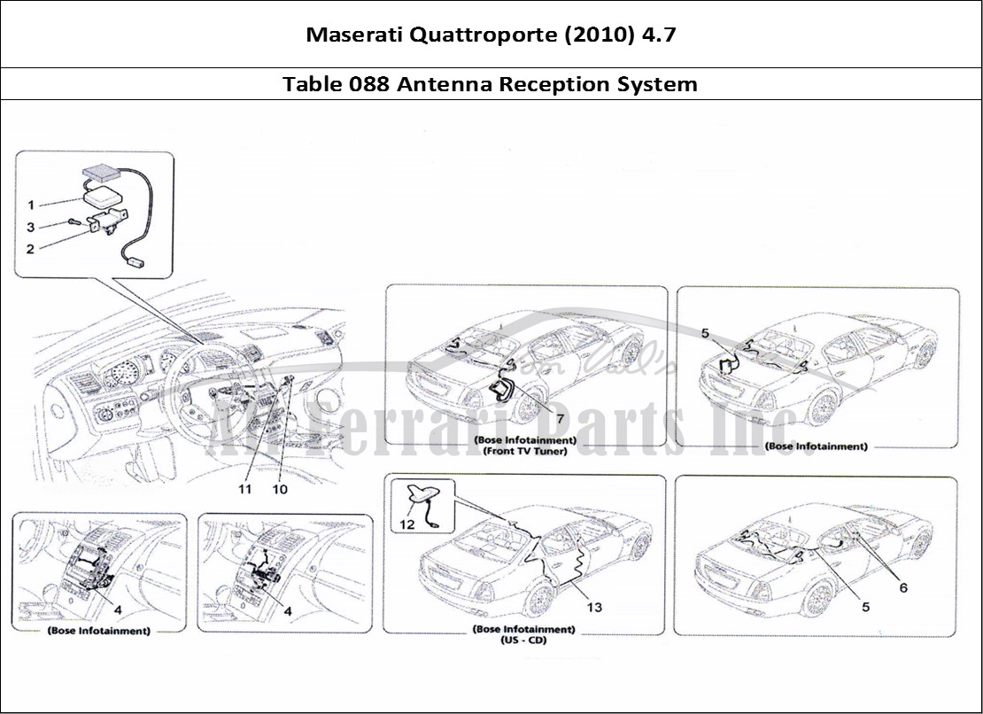 Ferrari Parts Maserati QTP. (2010) 4.7 Page 088 Reception And Connection