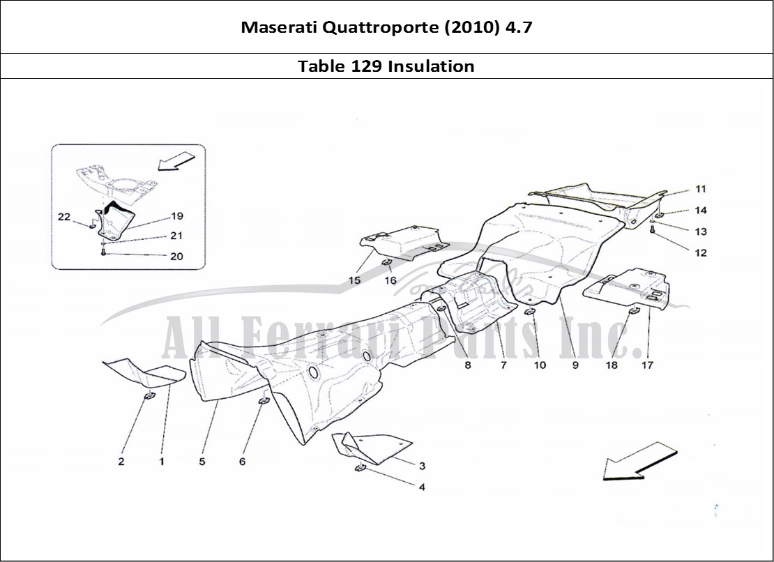 Ferrari Parts Maserati QTP. (2010) 4.7 Page 129 Thermal Insulating Panels