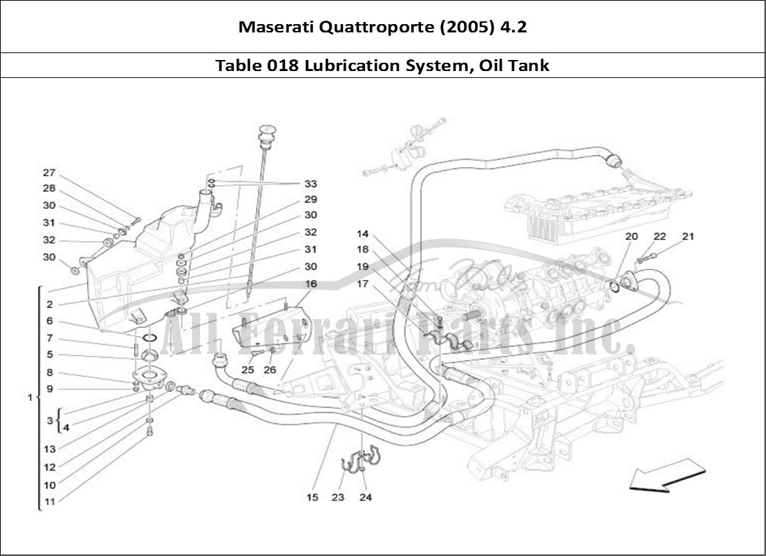 Ferrari Parts Maserati QTP. (2005) 4.2 Page 018 Lubrication System: Circ