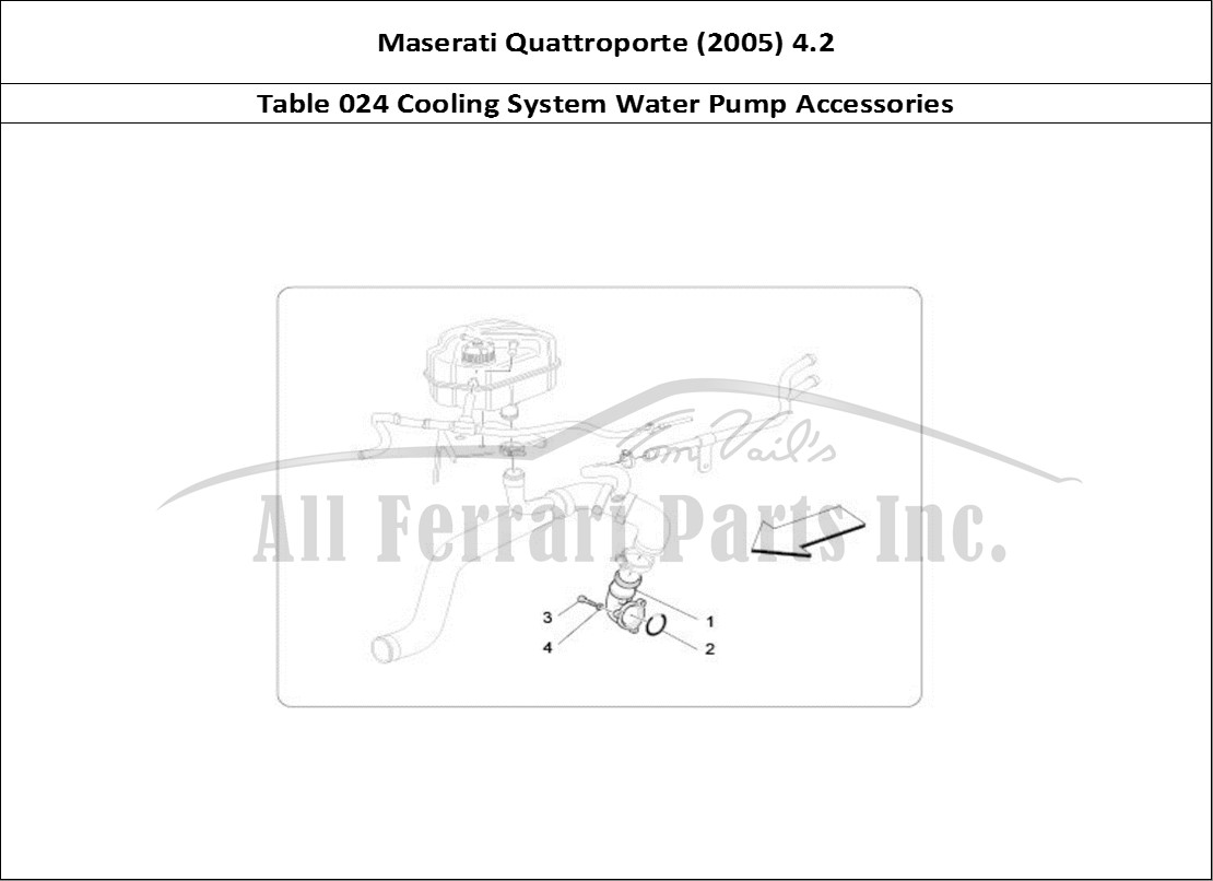 Ferrari Parts Maserati QTP. (2005) 4.2 Page 024 Cooling System: Water Pu
