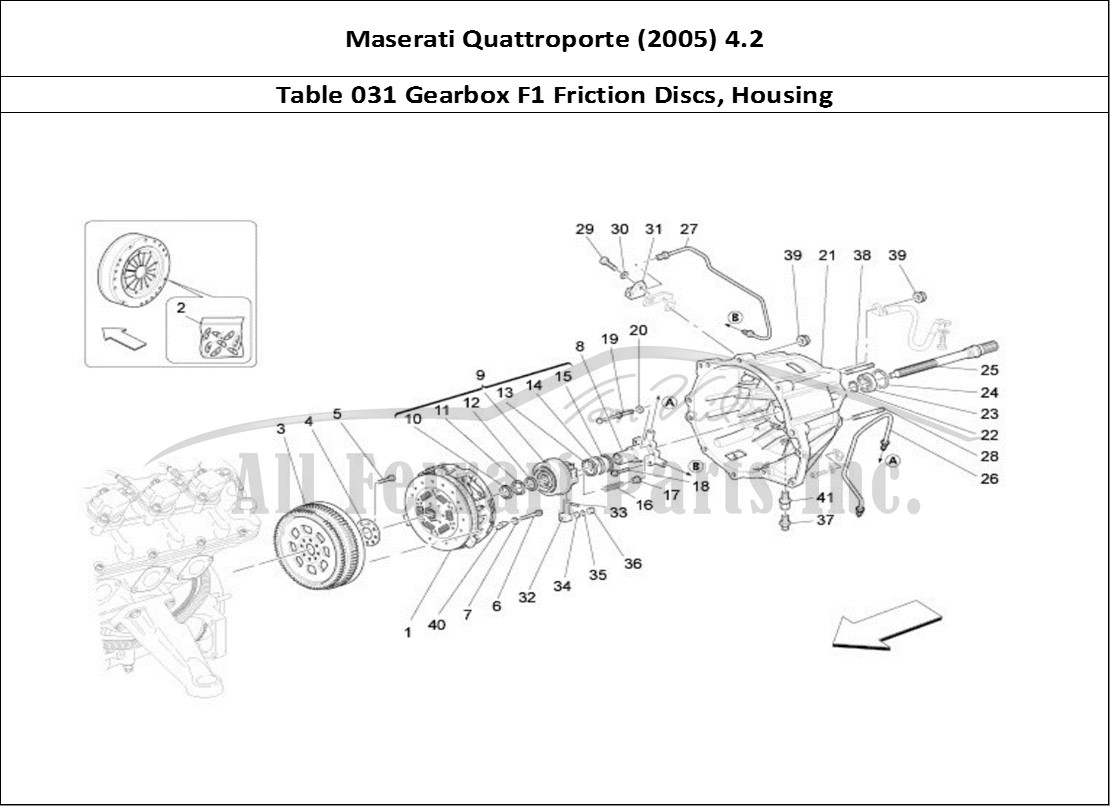 Ferrari Parts Maserati QTP. (2005) 4.2 Page 031 Friction Discs And Housi