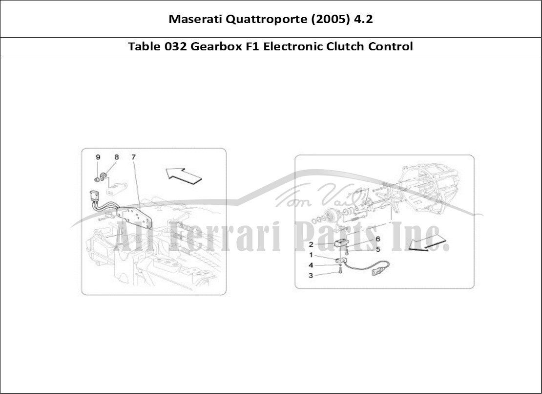 Ferrari Parts Maserati QTP. (2005) 4.2 Page 032 Electronic Clutch Contro