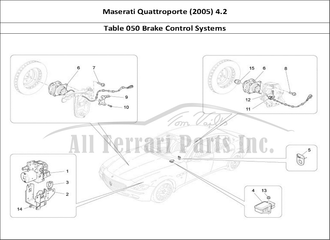 Ferrari Parts Maserati QTP. (2005) 4.2 Page 050 Braking Control Systems