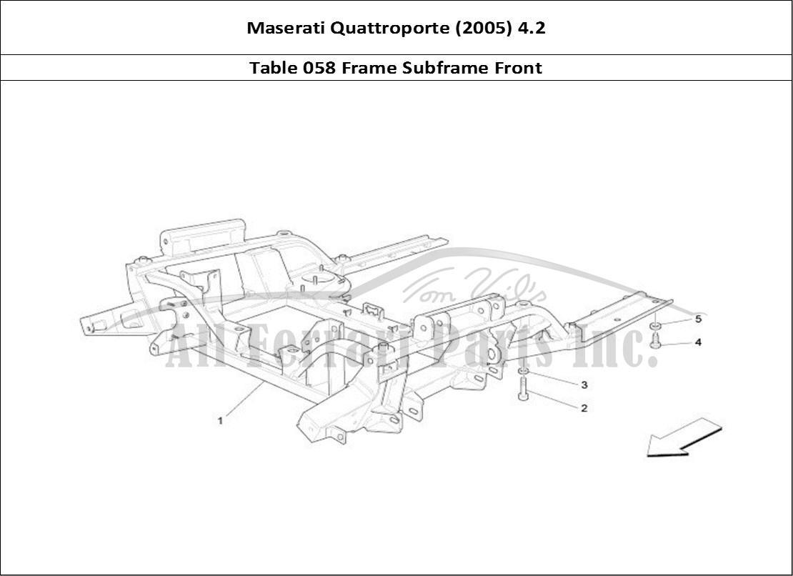 Ferrari Parts Maserati QTP. (2005) 4.2 Page 058 Front Underchassis