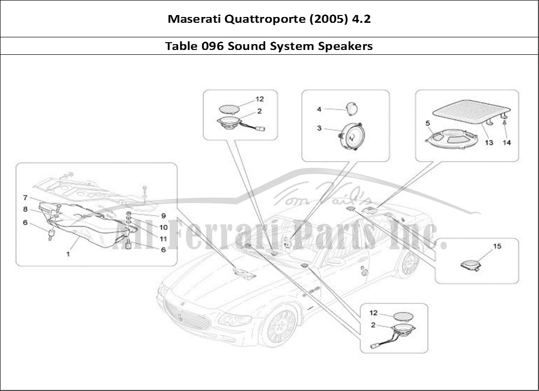 Ferrari Parts Maserati QTP. (2005) 4.2 Page 096 Sound Diffusion System