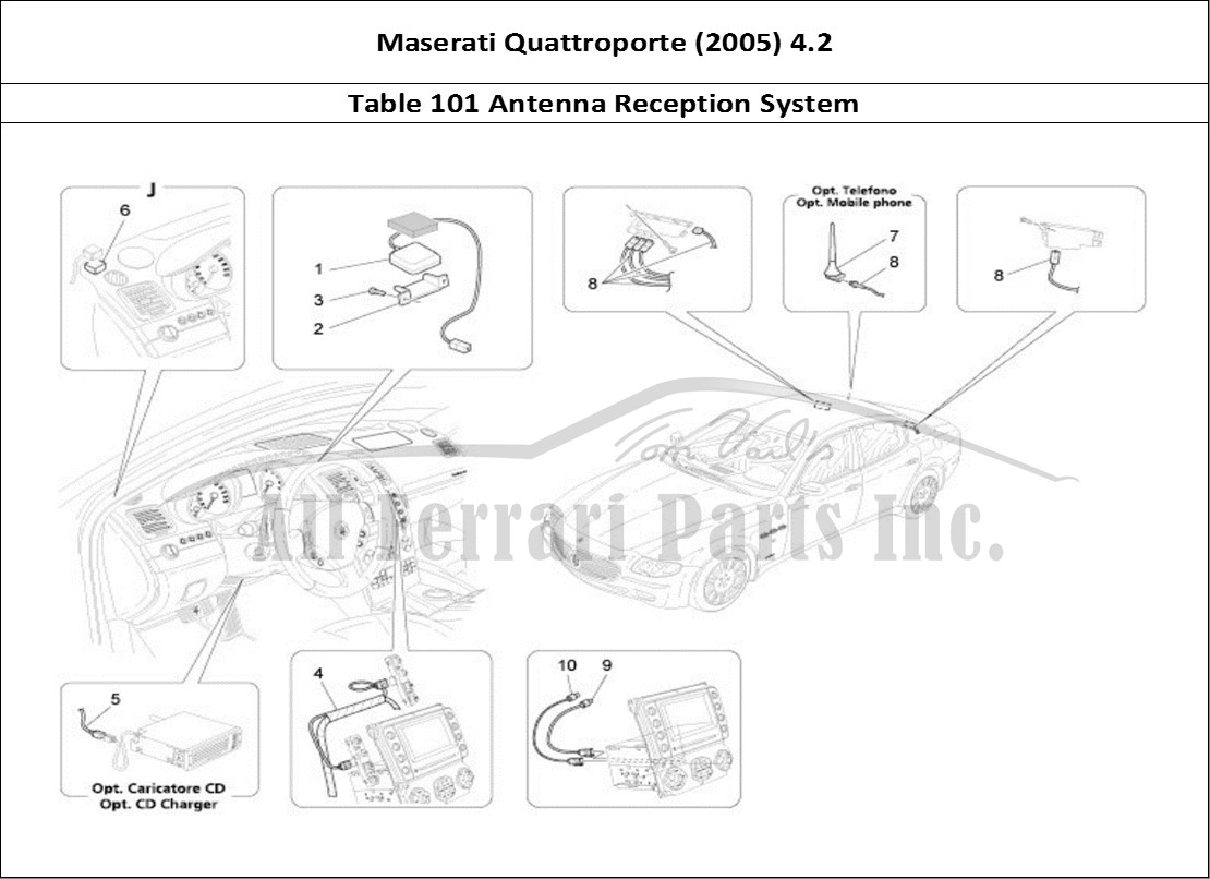 Ferrari Parts Maserati QTP. (2005) 4.2 Page 101 Reception And Connection