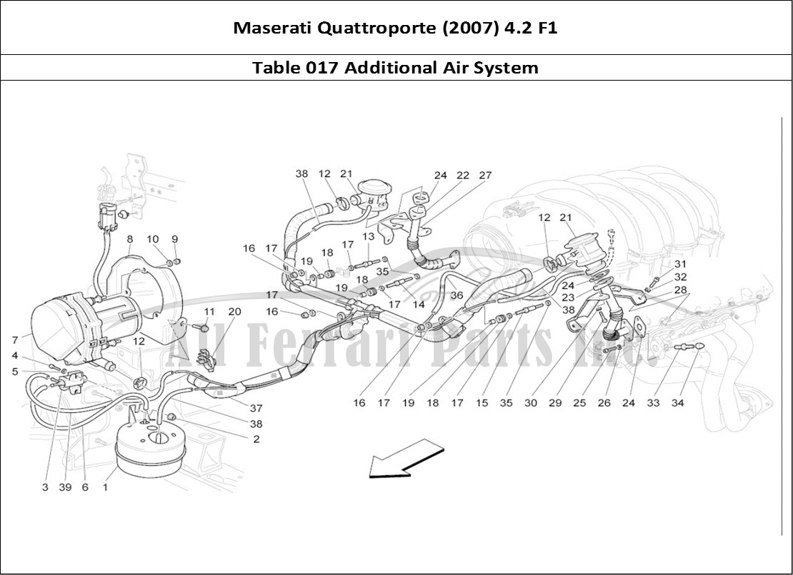 Ferrari Parts Maserati QTP. (2007) 4.2 F1 Page 017 Additional Air System
