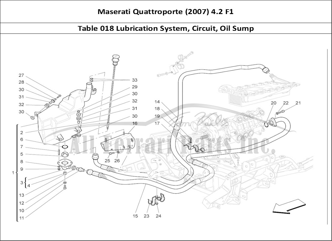 Ferrari Parts Maserati QTP. (2007) 4.2 F1 Page 018 Lubrication System: Circ