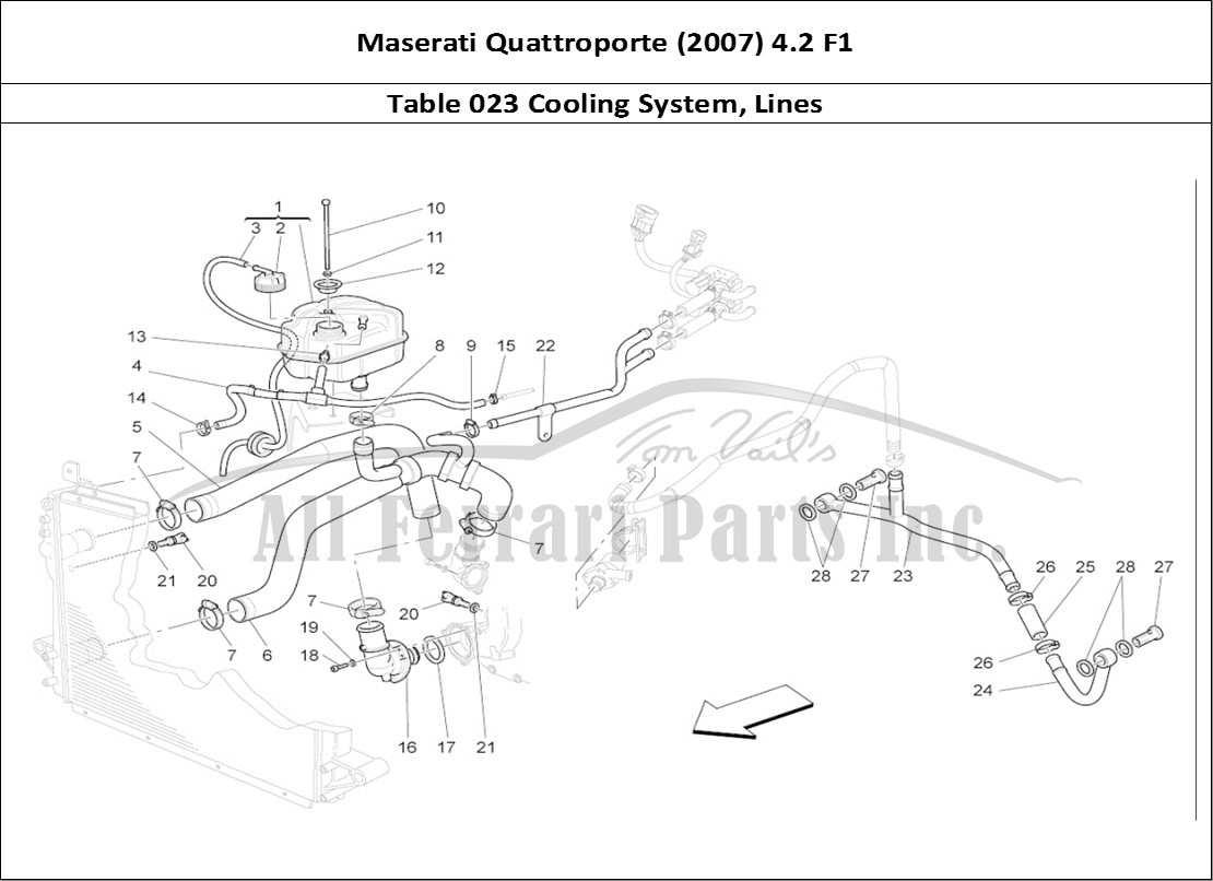 Ferrari Parts Maserati QTP. (2007) 4.2 F1 Page 023 Cooling System: Nourice