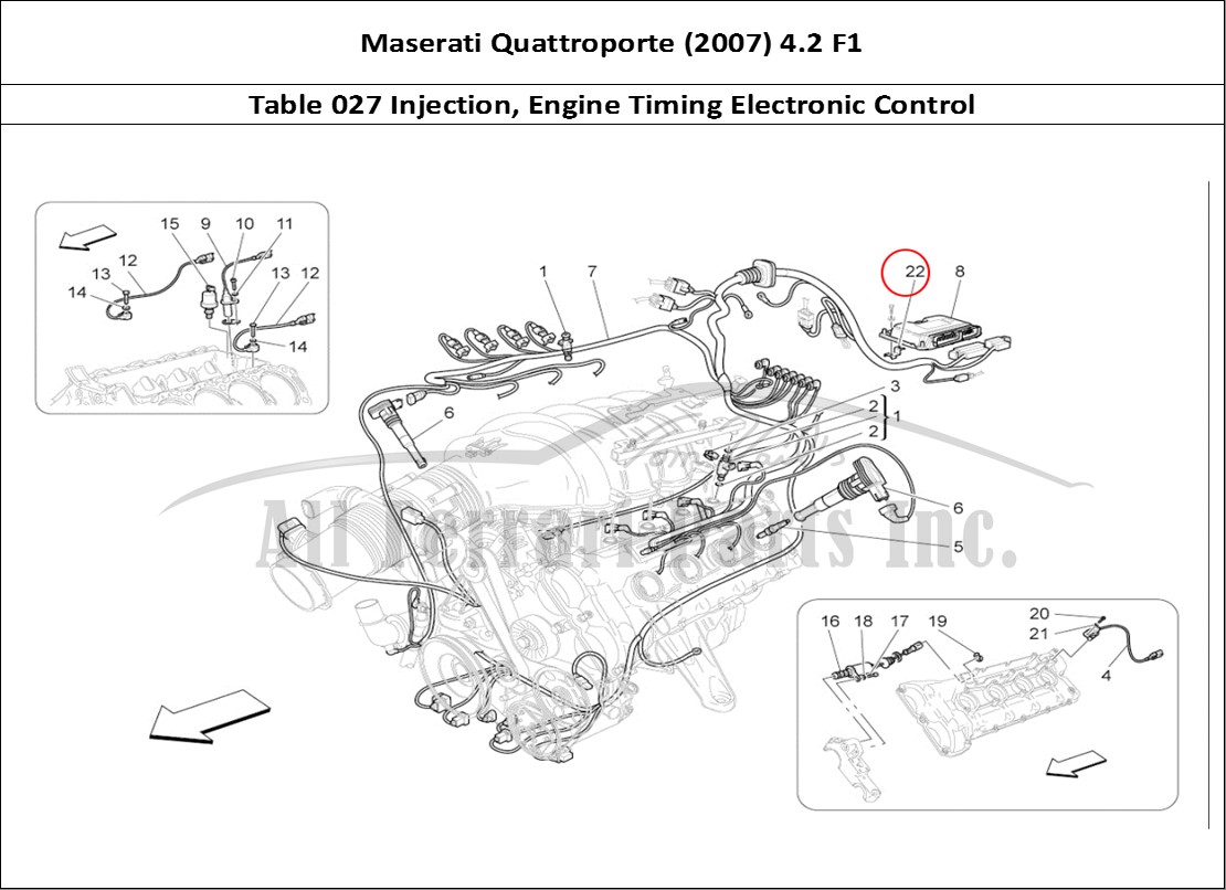 Ferrari Parts Maserati QTP. (2007) 4.2 F1 Page 027 Electronic Control: Inje