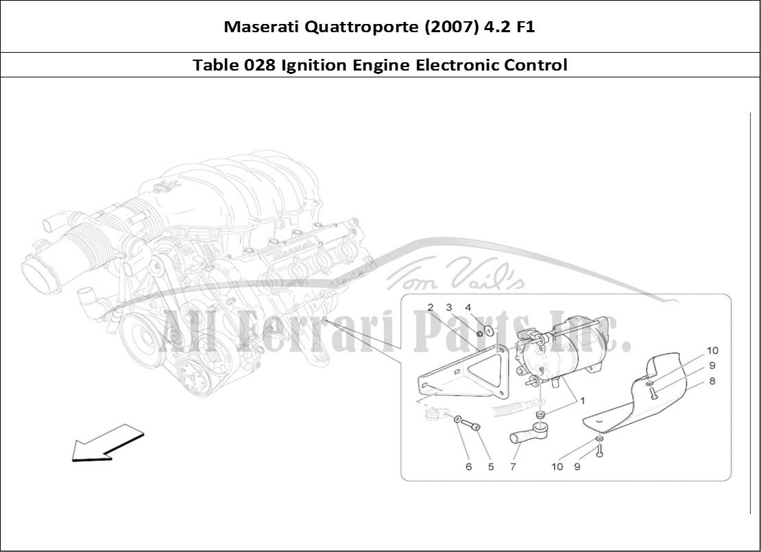 Ferrari Parts Maserati QTP. (2007) 4.2 F1 Page 028 Electronic Control: Engi