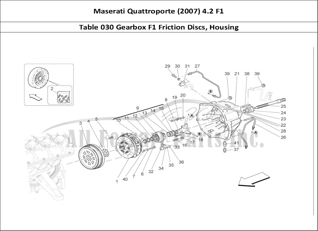 Ferrari Parts Maserati QTP. (2007) 4.2 F1 Page 030 Friction Discs And Housi