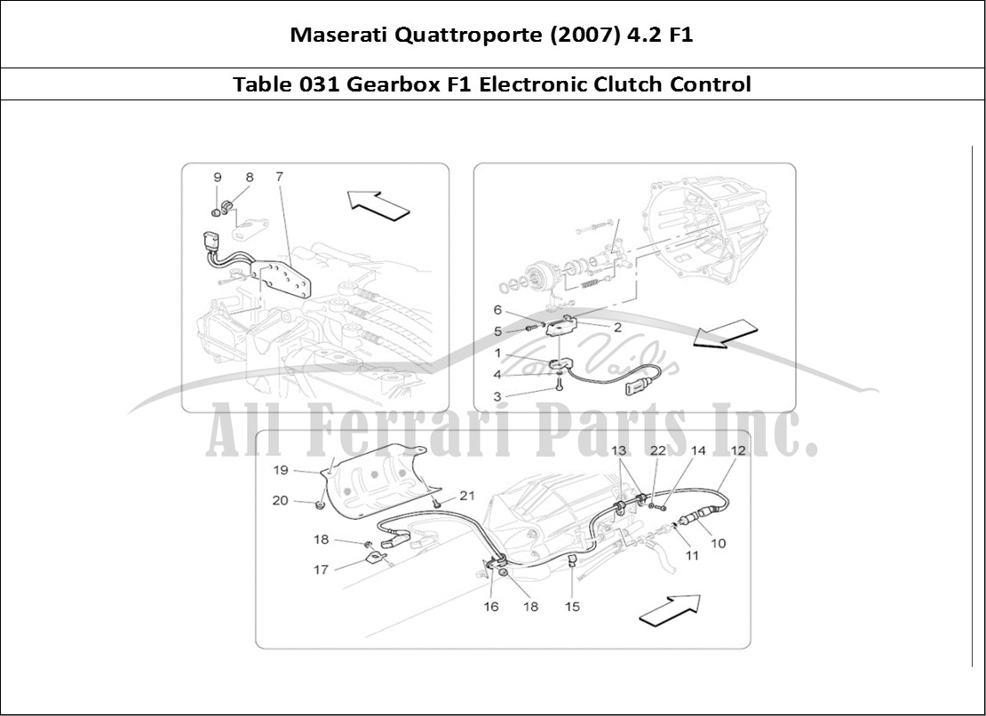 Ferrari Parts Maserati QTP. (2007) 4.2 F1 Page 031 Electronic Clutch Contro