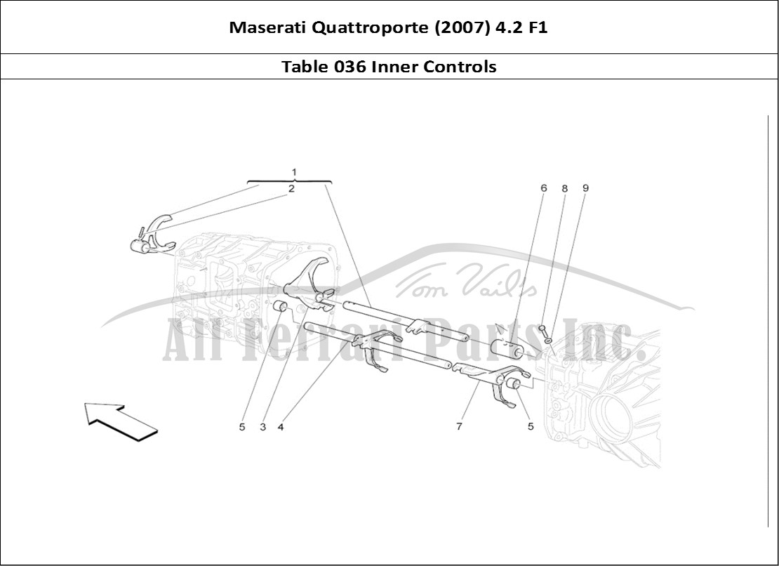 Ferrari Parts Maserati QTP. (2007) 4.2 F1 Page 036 Inner Controls