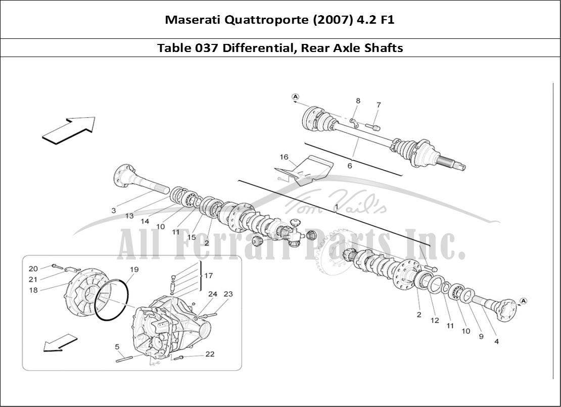 Ferrari Parts Maserati QTP. (2007) 4.2 F1 Page 037 Differential And Rear Ax