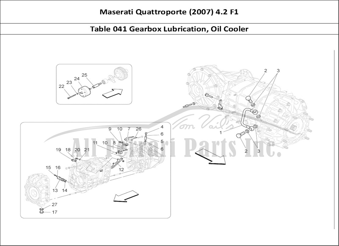 Ferrari Parts Maserati QTP. (2007) 4.2 F1 Page 041 Lubrication And Gearbox