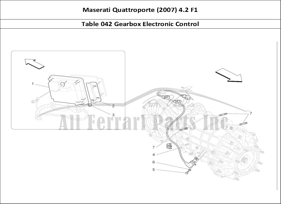 Ferrari Parts Maserati QTP. (2007) 4.2 F1 Page 042 Electronic Control (gear