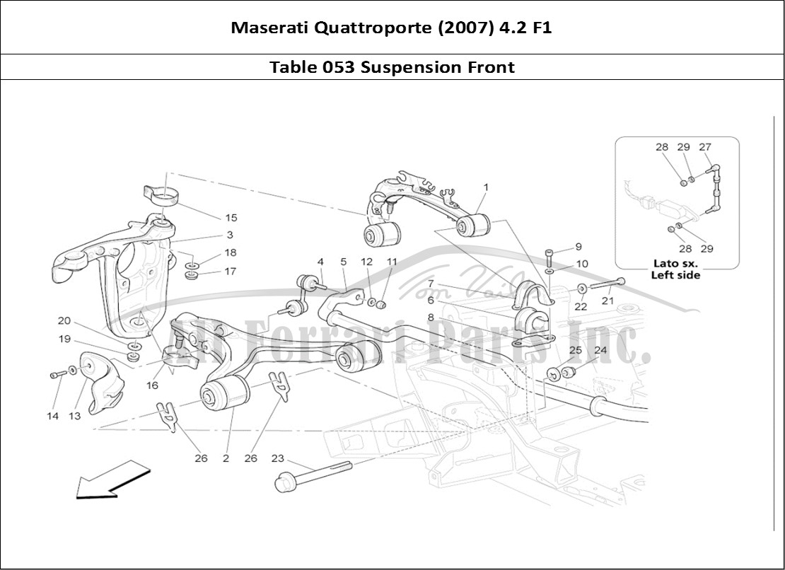 Ferrari Parts Maserati QTP. (2007) 4.2 F1 Page 053 Front Suspension