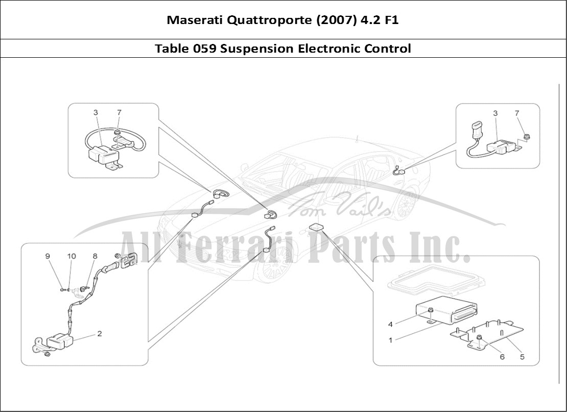 Ferrari Parts Maserati QTP. (2007) 4.2 F1 Page 059 Electronic Control (susp