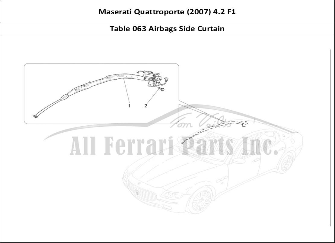 Ferrari Parts Maserati QTP. (2007) 4.2 F1 Page 063 Window Bag System
