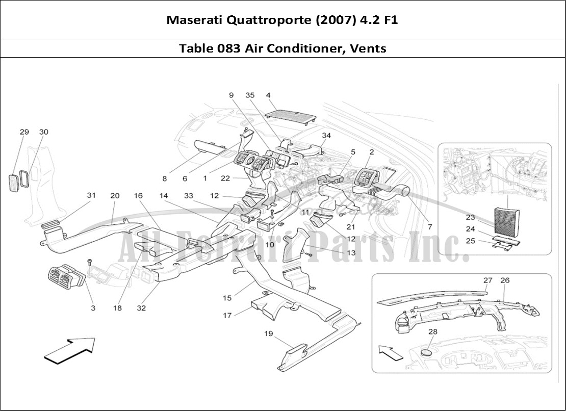 Ferrari Parts Maserati QTP. (2007) 4.2 F1 Page 083 A/c Unit: Diffusion