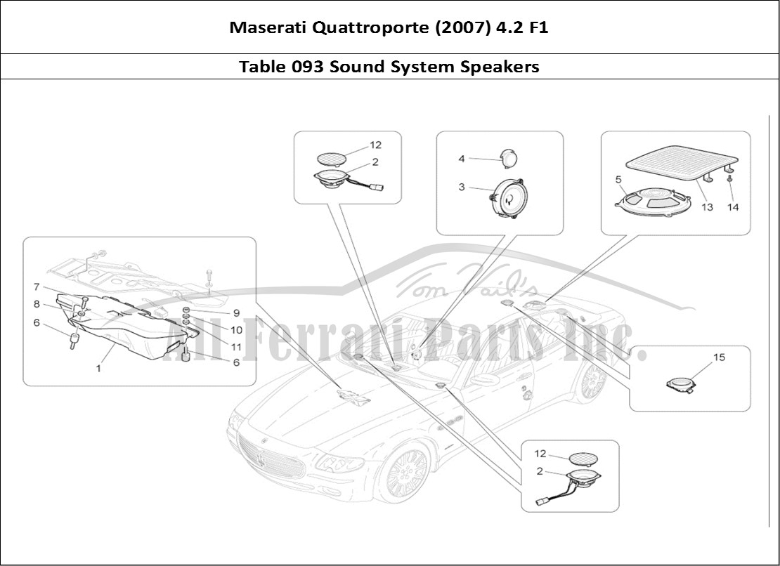 Ferrari Parts Maserati QTP. (2007) 4.2 F1 Page 093 Sound Diffusion System