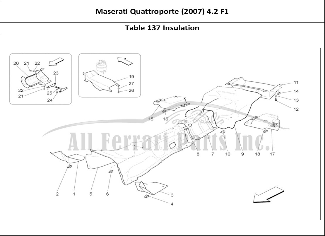 Ferrari Parts Maserati QTP. (2007) 4.2 F1 Page 137 Thermal Insulating Panel