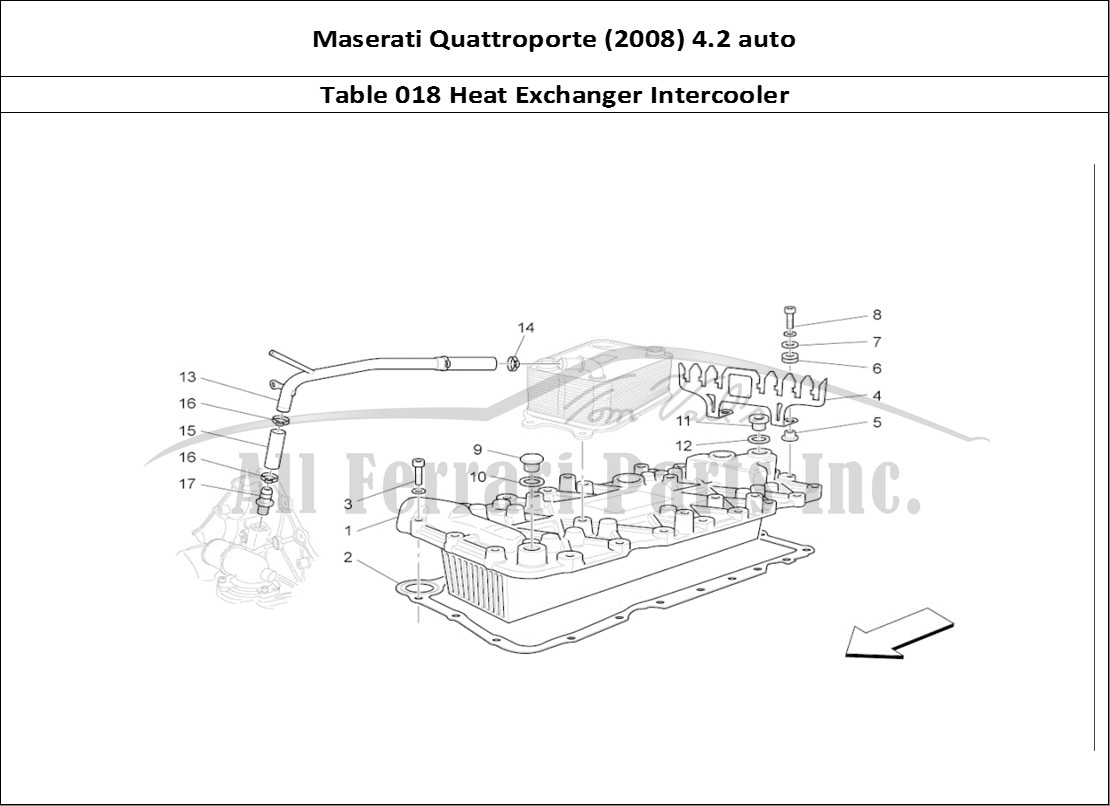 Ferrari Parts Maserati QTP. (2008) 4.2 auto Page 018 Heat Exchanger