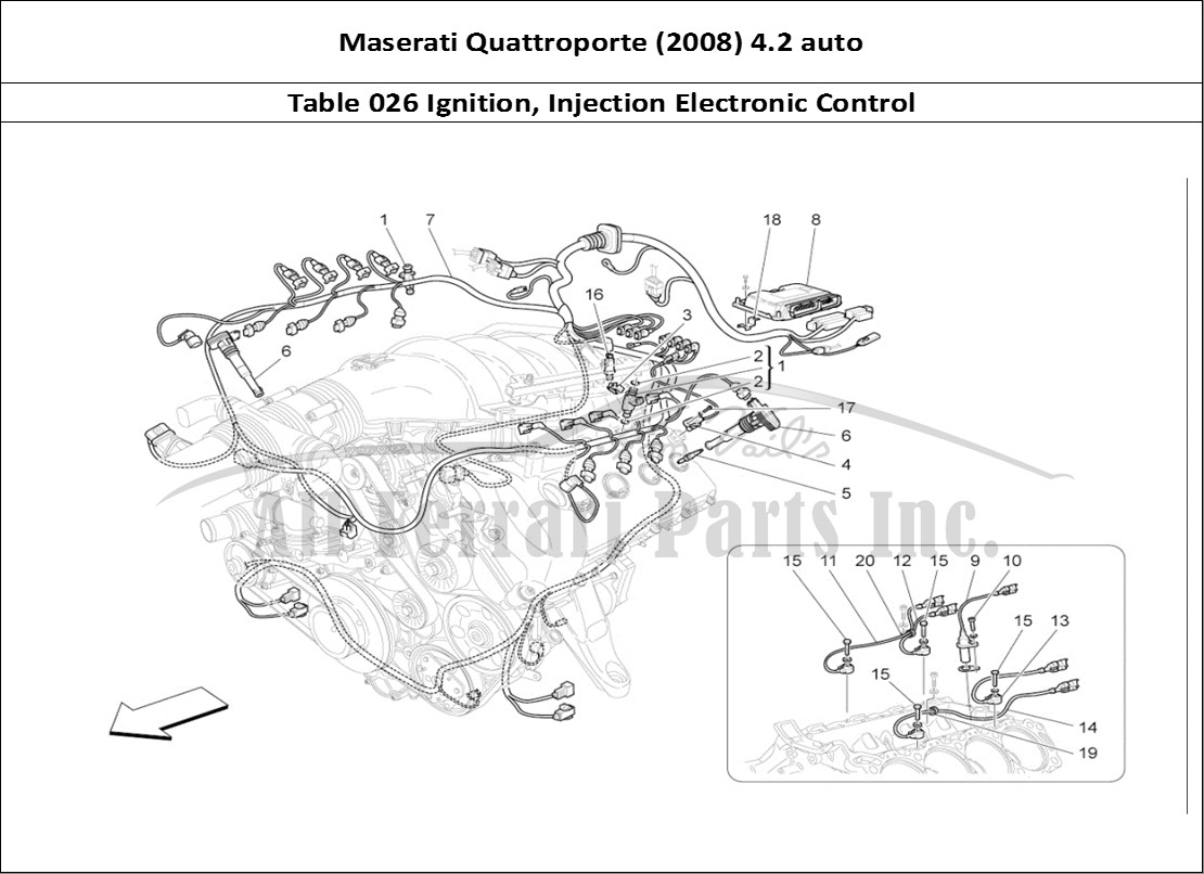 Ferrari Parts Maserati QTP. (2008) 4.2 auto Page 026 Electronic Control: Inje