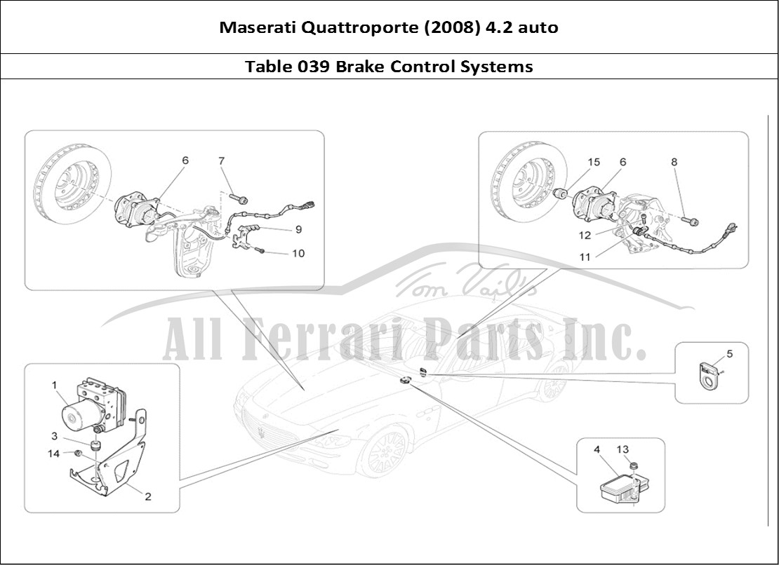 Ferrari Parts Maserati QTP. (2008) 4.2 auto Page 039 Braking Control Systems