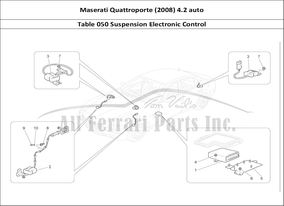 Ferrari Parts Maserati QTP. (2008) 4.2 auto Page 050 Electronic Control (susp