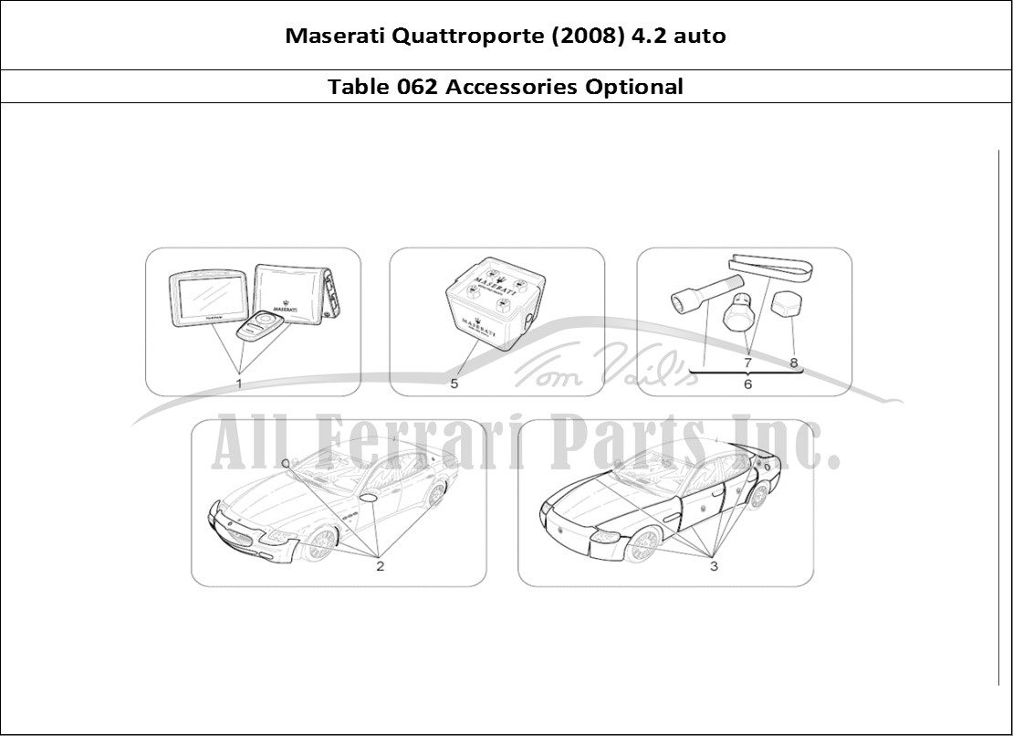 Ferrari Parts Maserati QTP. (2008) 4.2 auto Page 062 After Market Accessories