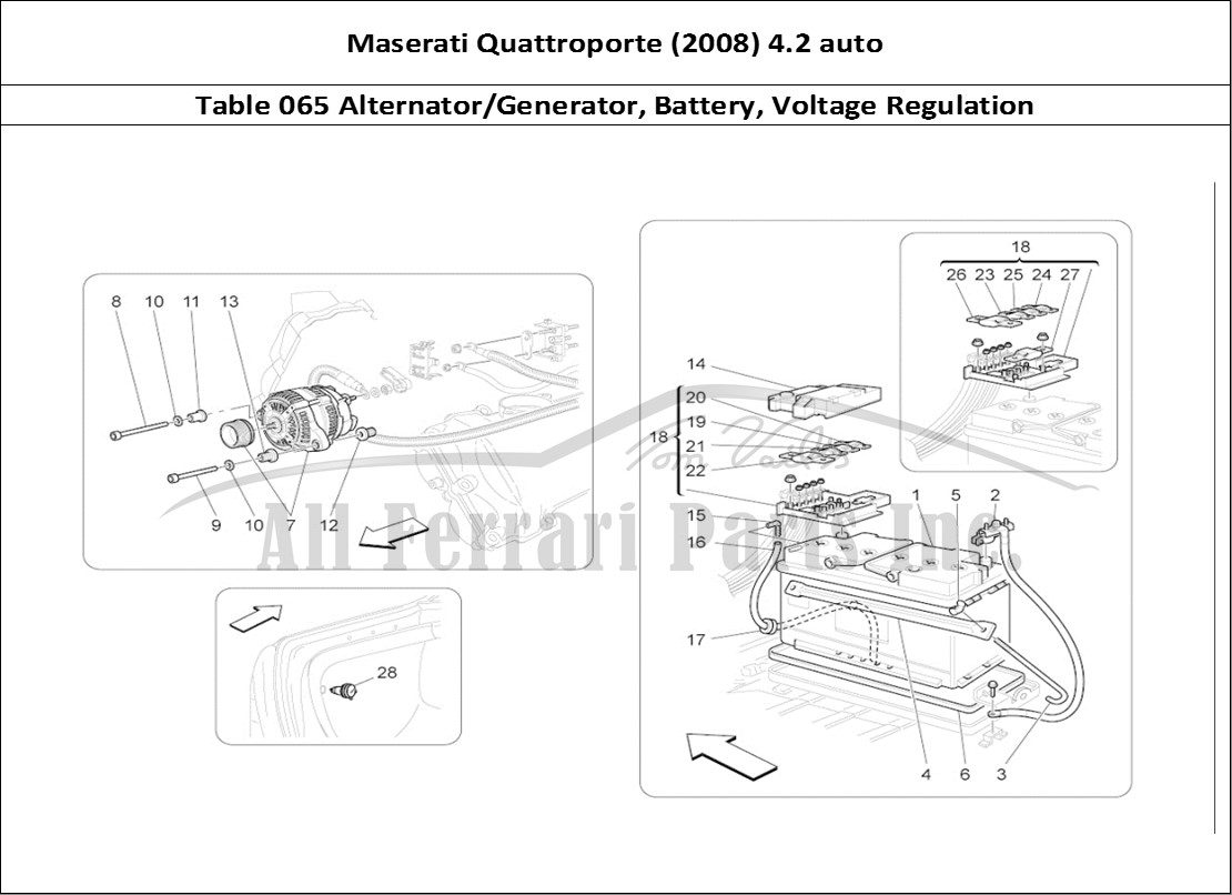 Ferrari Parts Maserati QTP. (2008) 4.2 auto Page 065 Energy Generation And Ac