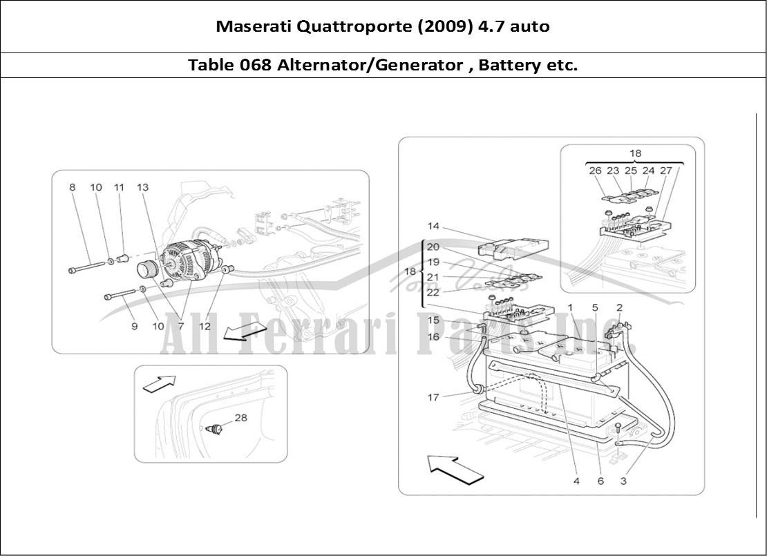 Ferrari Parts Maserati QTP. (2009) 4.7 auto Page 068 Energy Generation And Ac