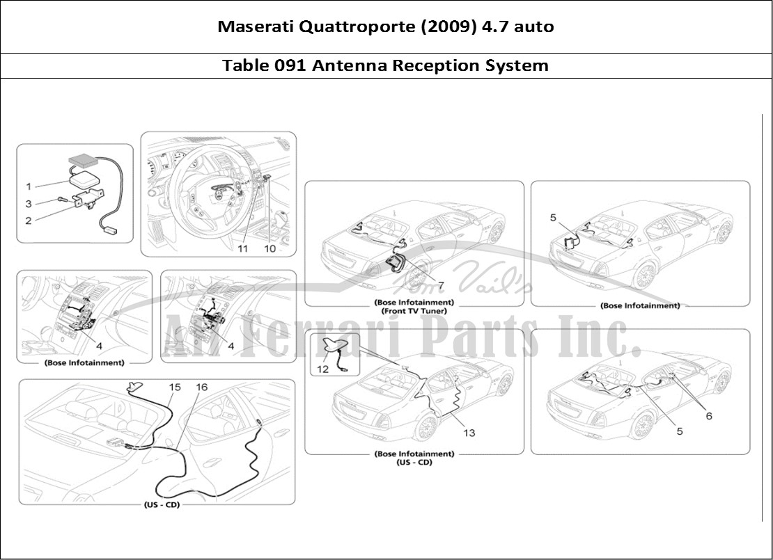 Ferrari Parts Maserati QTP. (2009) 4.7 auto Page 091 Reception And Connection