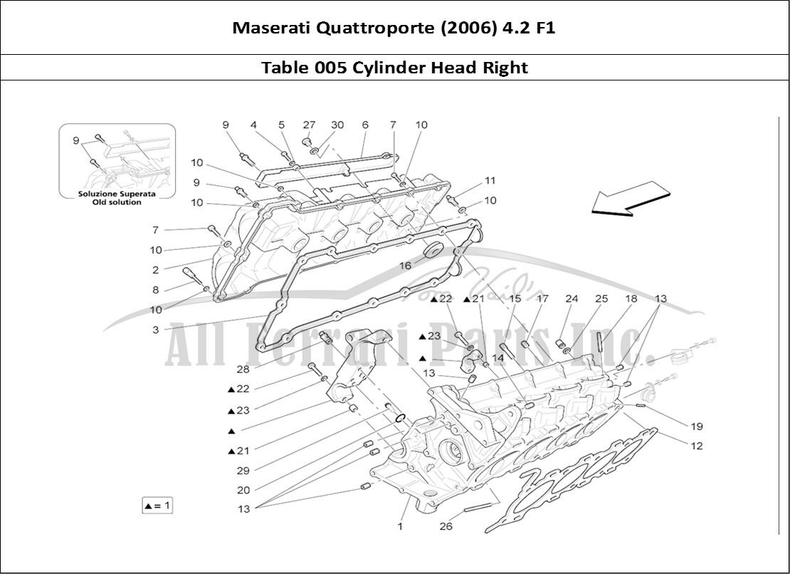 Ferrari Parts Maserati QTP. (2006) 4.2 F1 Page 005 Rh Cylinder Head