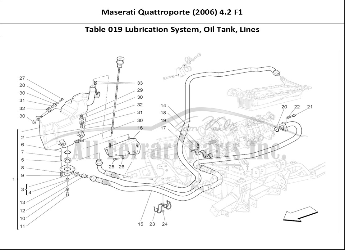 Ferrari Parts Maserati QTP. (2006) 4.2 F1 Page 019 Lubrication System: Circ