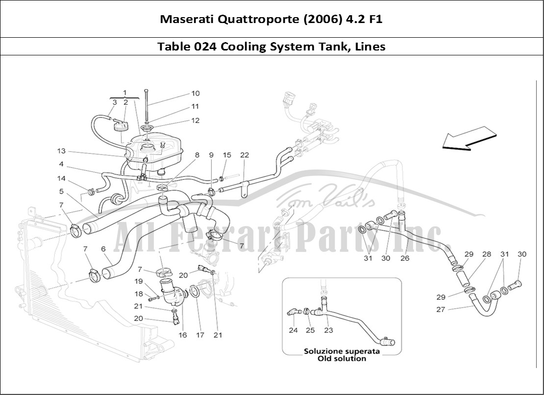 Ferrari Parts Maserati QTP. (2006) 4.2 F1 Page 024 Cooling System: Nourice