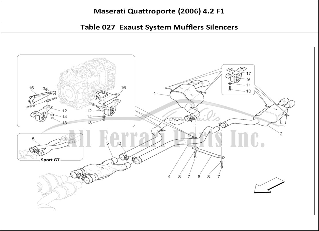 Ferrari Parts Maserati QTP. (2006) 4.2 F1 Page 027 Silencers