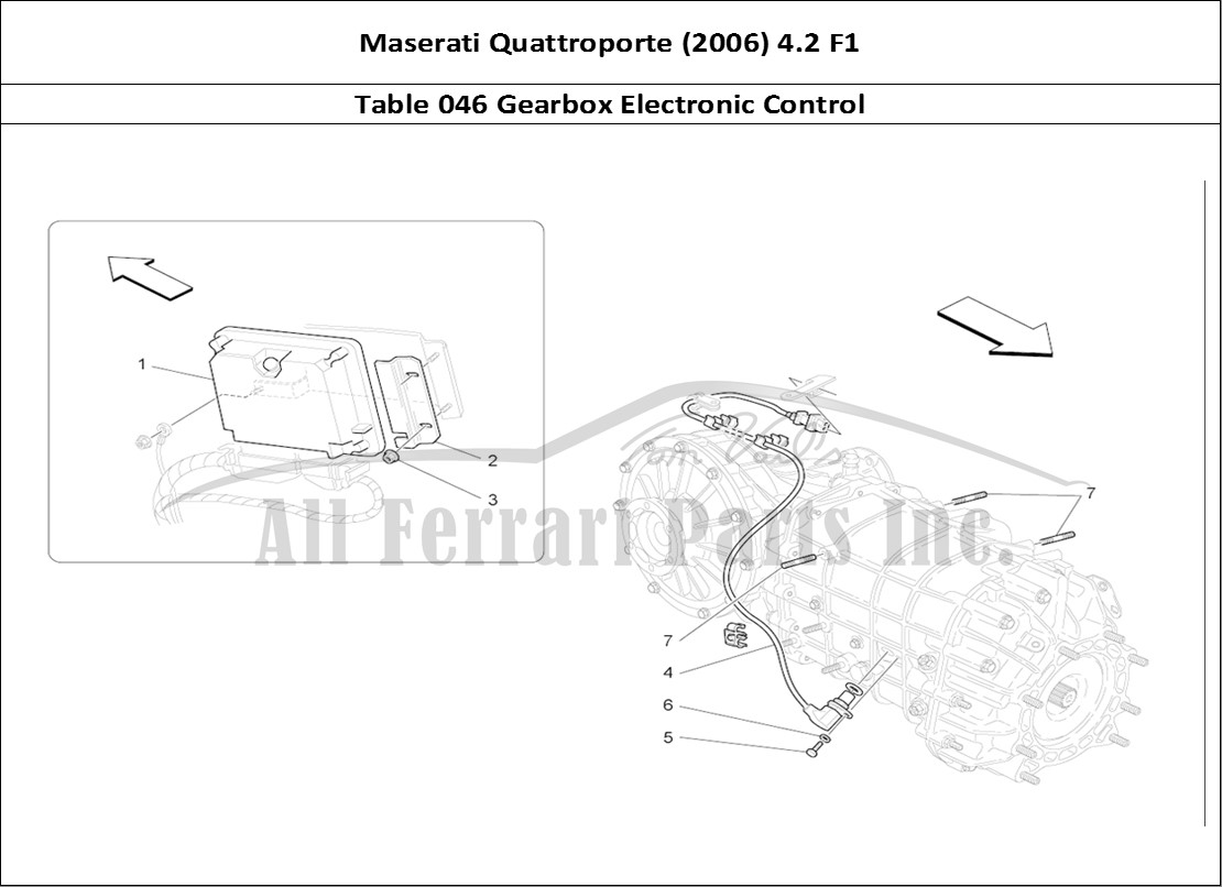 Ferrari Parts Maserati QTP. (2006) 4.2 F1 Page 046 Electronic Control (gear