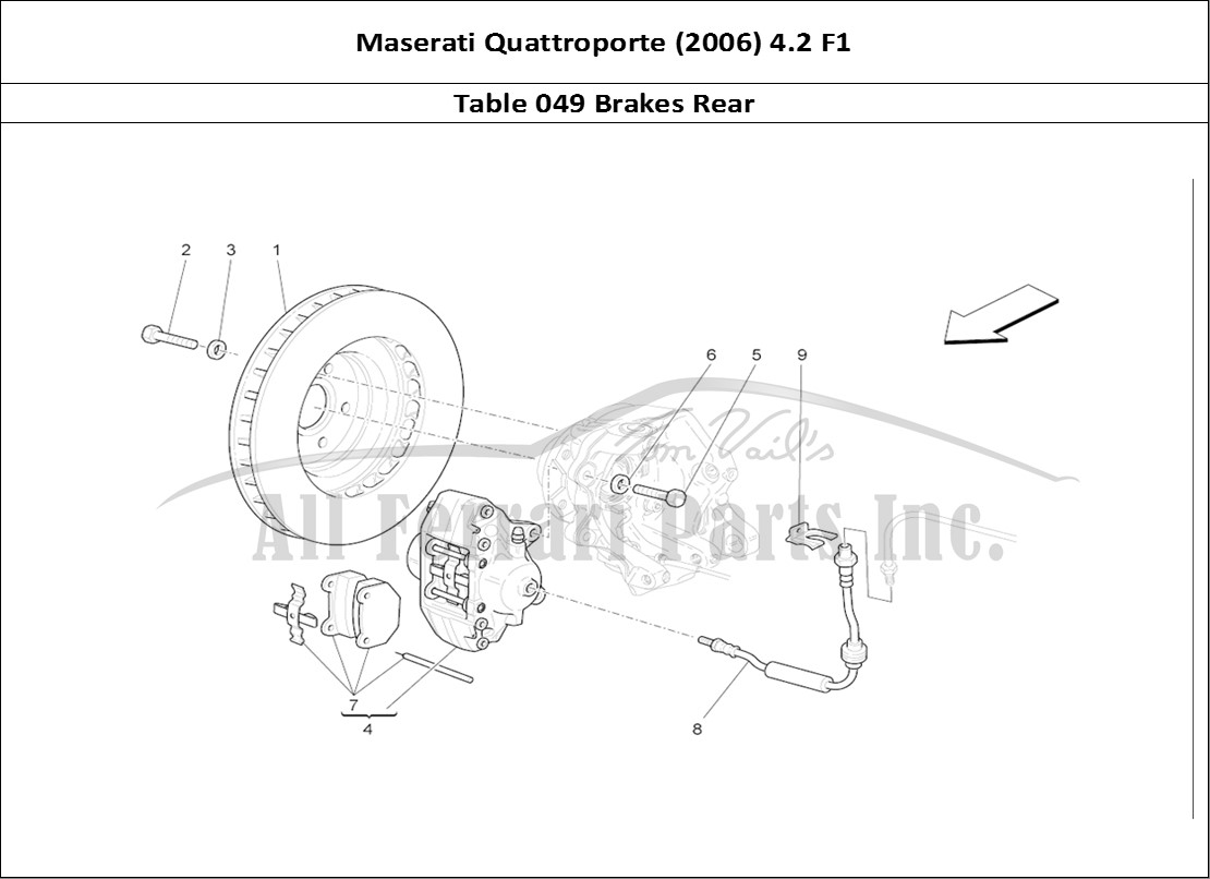 Ferrari Parts Maserati QTP. (2006) 4.2 F1 Page 049 Braking Devices On Rear