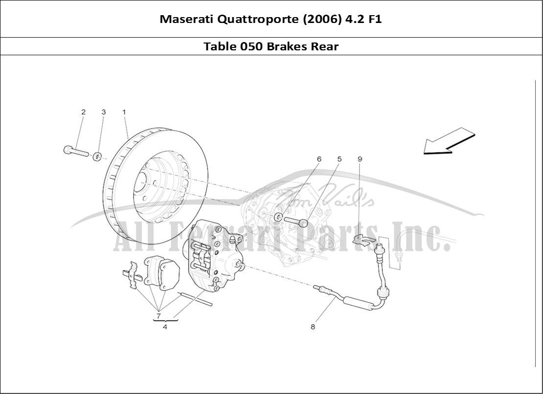 Ferrari Parts Maserati QTP. (2006) 4.2 F1 Page 050 Braking Devices On Rear