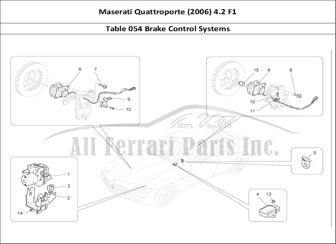 Ferrari Parts Maserati QTP. (2006) 4.2 F1 Page 054 Braking Control Systems
