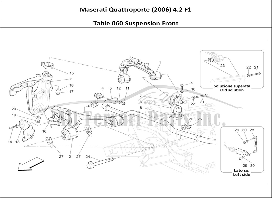 Ferrari Parts Maserati QTP. (2006) 4.2 F1 Page 060 Front Suspension