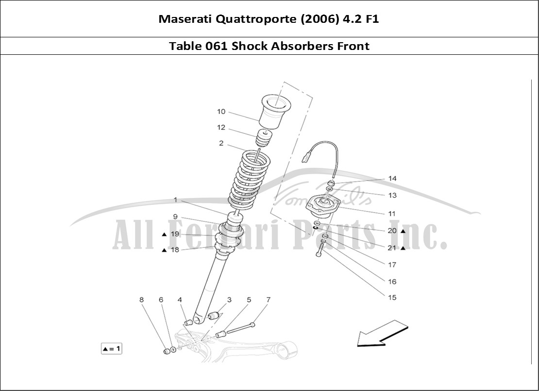 Ferrari Parts Maserati QTP. (2006) 4.2 F1 Page 061 Front Shock Absorber Dev