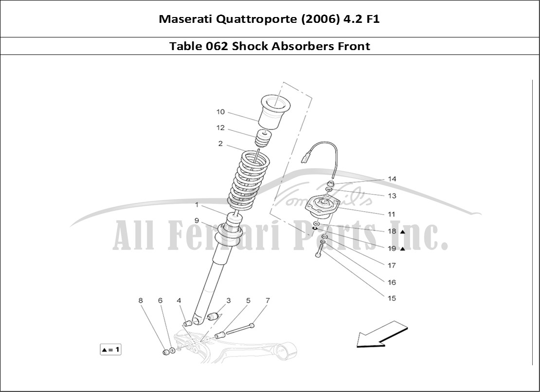Ferrari Parts Maserati QTP. (2006) 4.2 F1 Page 062 Front Shock Absorber Dev