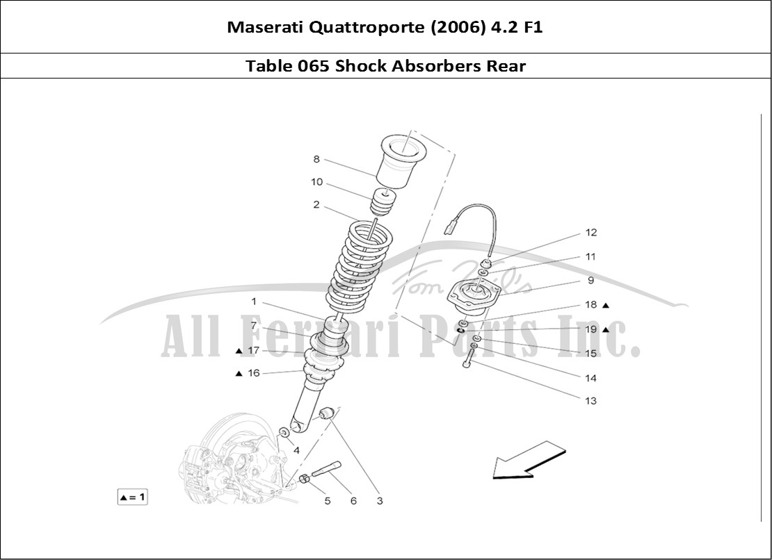 Ferrari Parts Maserati QTP. (2006) 4.2 F1 Page 065 Rear Shock Absorber Devi